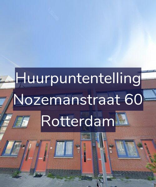Foto gevel Huurpuntentelling voor Nozemanstraat 60, Rotterdam