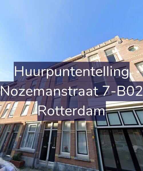 Foto gevel Huurpuntentelling voor Nozemanstraat 7-B02, Rotterdam