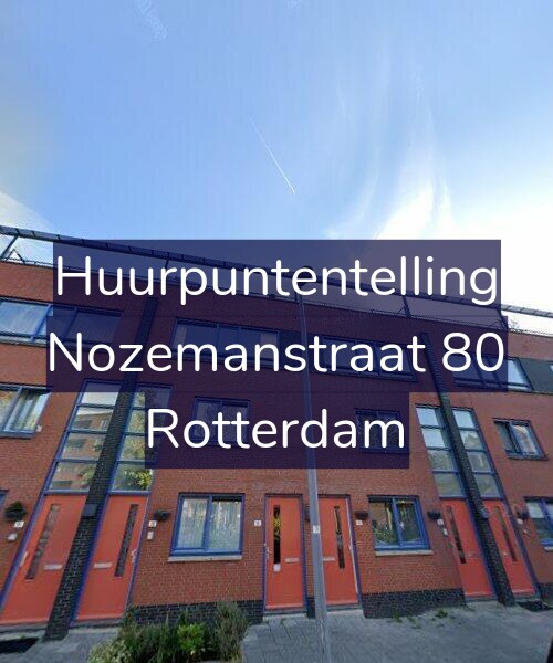 Foto gevel Huurpuntentelling voor Nozemanstraat 80, Rotterdam