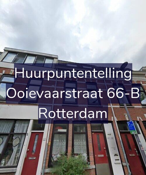 Foto gevel Huurpuntentelling voor Ooievaarstraat 66-B, Rotterdam