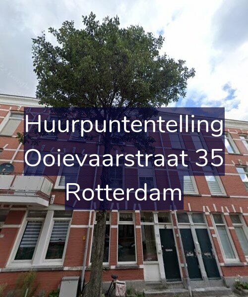 Foto gevel Huurpuntentelling voor Ooievaarstraat 35, Rotterdam