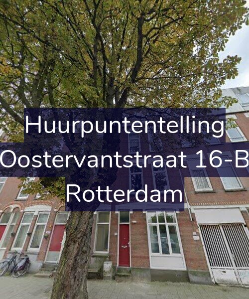 Foto gevel Huurpuntentelling voor Oostervantstraat 16-B, Rotterdam