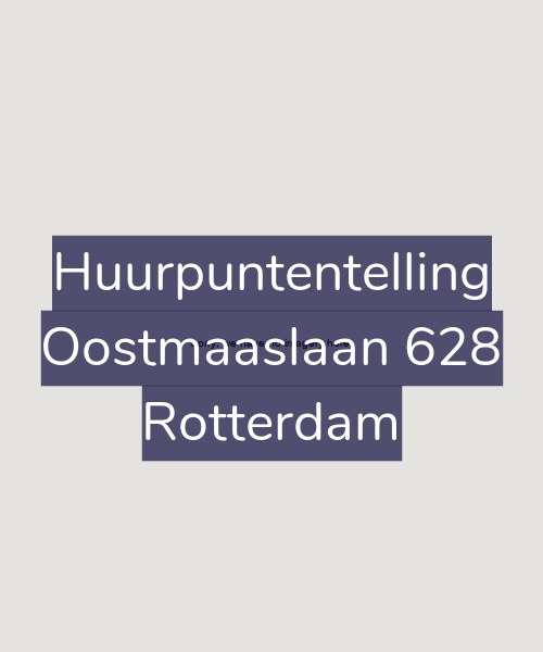 Foto gevel Huurpuntentelling voor Oostmaaslaan 628, Rotterdam