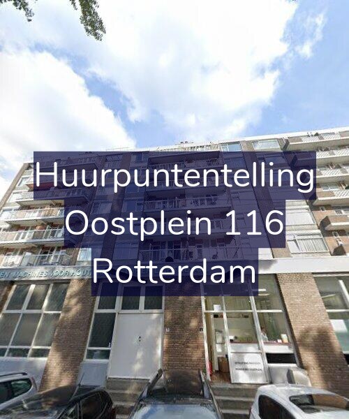 Foto gevel Huurpuntentelling voor Oostplein 116, Rotterdam