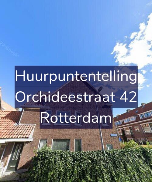 Foto gevel Huurpuntentelling voor Orchideestraat 42, Rotterdam