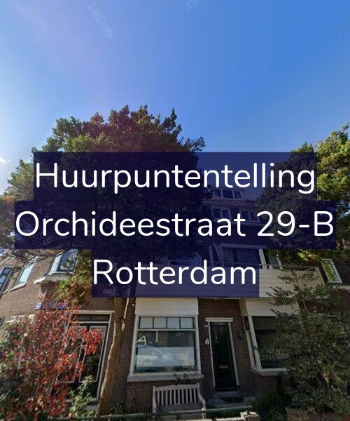 Foto gevel Huurpuntentelling voor Orchideestraat 29-B, Rotterdam