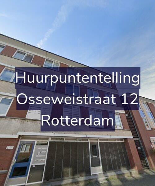 Foto gevel Huurpuntentelling voor Osseweistraat 12, Rotterdam