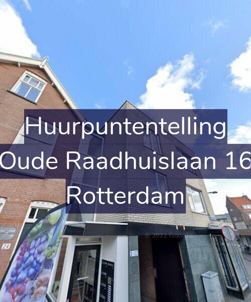 Foto gevel Huurpuntentelling voor Oude Raadhuislaan 16, Rotterdam