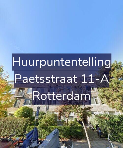 Foto gevel Huurpuntentelling voor Paetsstraat 11-A, Rotterdam