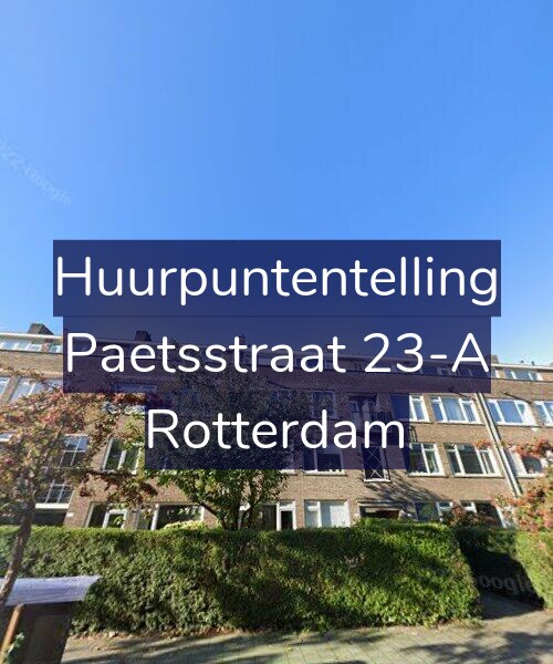 Foto gevel Huurpuntentelling voor Paetsstraat 23-A, Rotterdam