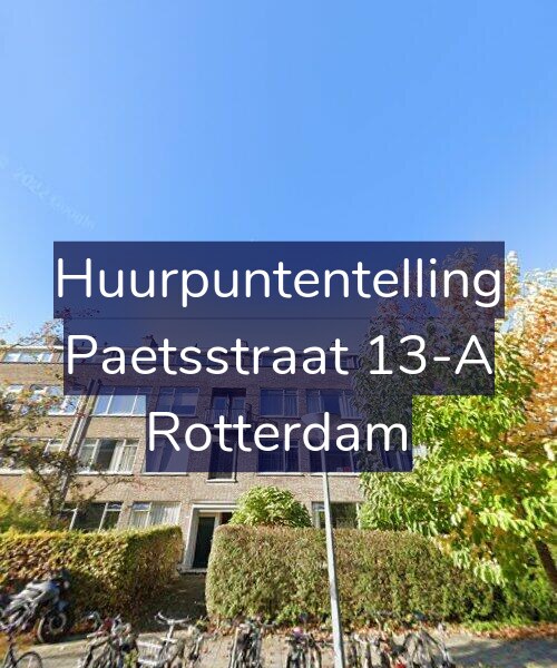 Foto gevel Huurpuntentelling voor Paetsstraat 13-A, Rotterdam