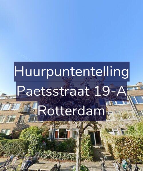 Foto gevel Huurpuntentelling voor Paetsstraat 19-A, Rotterdam