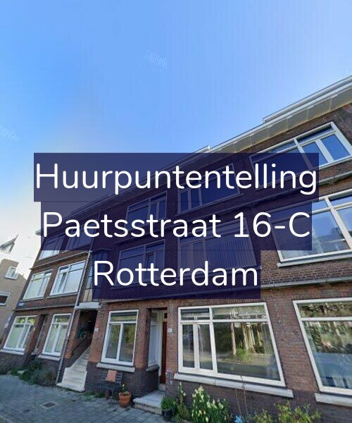 Foto gevel Huurpuntentelling voor Paetsstraat 16-C, Rotterdam