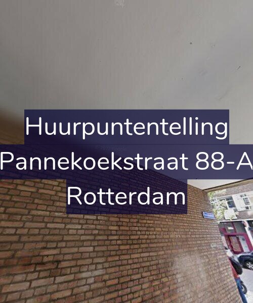 Foto gevel Huurpuntentelling voor Pannekoekstraat 88-A, Rotterdam