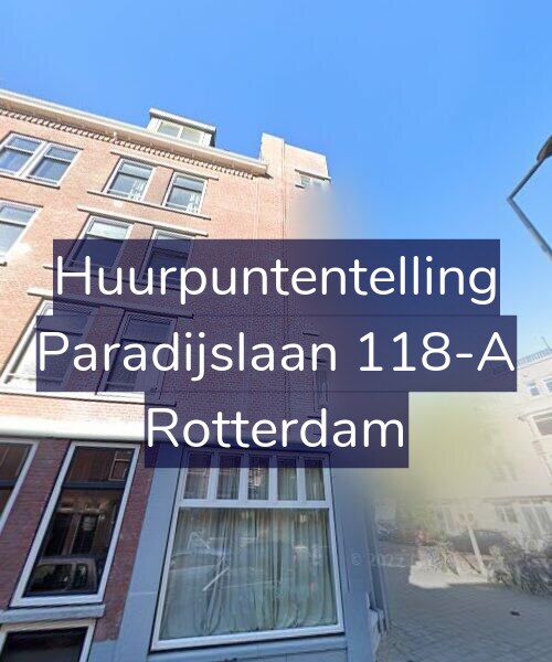 Foto gevel Huurpuntentelling voor Paradijslaan 118-A, Rotterdam