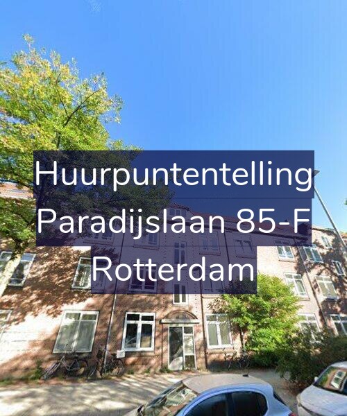 Foto gevel Huurpuntentelling voor Paradijslaan 85-F, Rotterdam