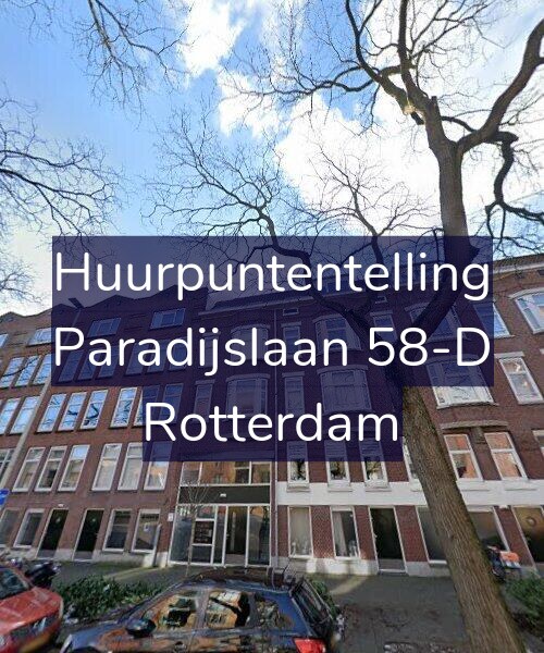 Foto gevel Huurpuntentelling voor Paradijslaan 58-D, Rotterdam