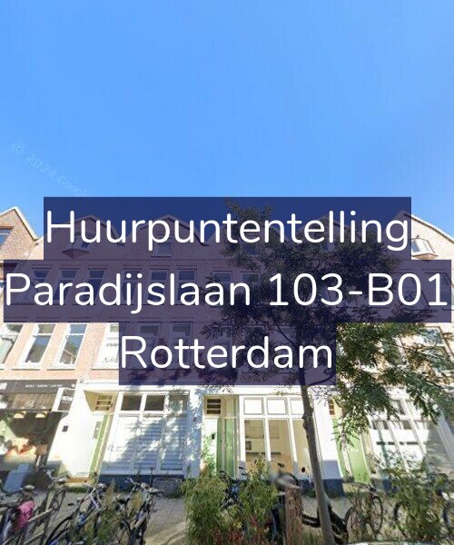 Foto gevel Huurpuntentelling voor Paradijslaan 103-B01, Rotterdam