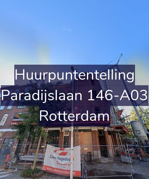 Foto gevel Huurpuntentelling voor Paradijslaan 146-A03, Rotterdam