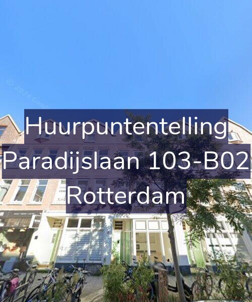 Foto gevel Huurpuntentelling voor Paradijslaan 103-B02, Rotterdam