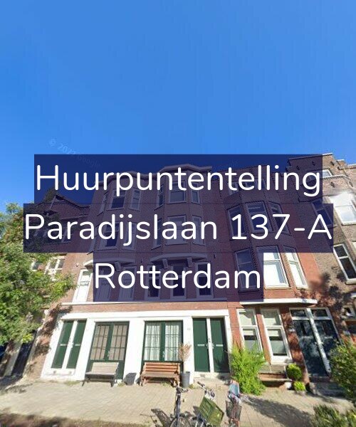 Foto gevel Huurpuntentelling voor Paradijslaan 137-A, Rotterdam