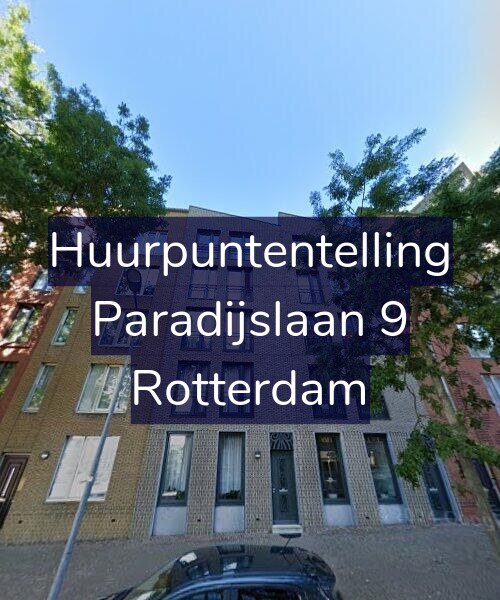 Foto gevel Huurpuntentelling voor Paradijslaan 9, Rotterdam
