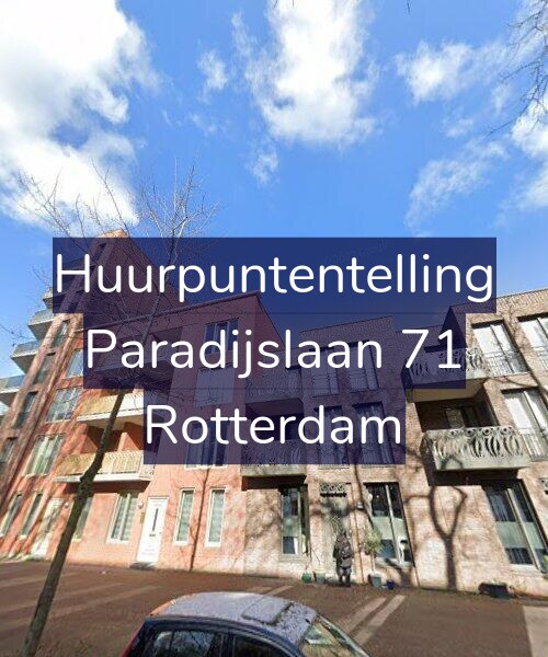 Foto gevel Huurpuntentelling voor Paradijslaan 71, Rotterdam