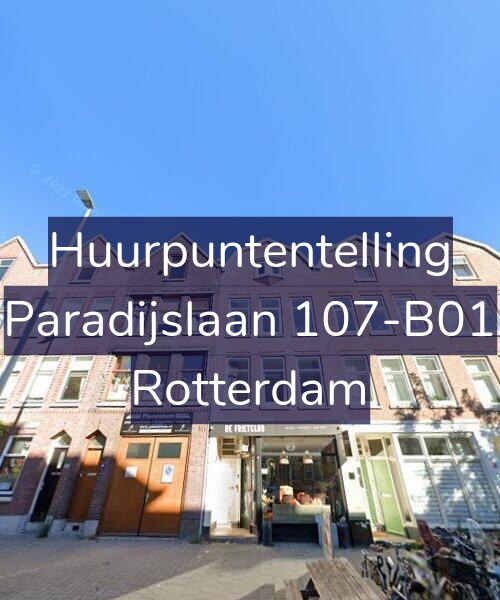 Foto gevel Huurpuntentelling voor Paradijslaan 107-B01, Rotterdam