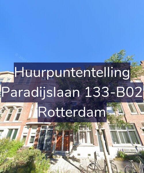 Foto gevel Huurpuntentelling voor Paradijslaan 133-B02, Rotterdam