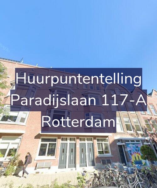Foto gevel Huurpuntentelling voor Paradijslaan 117-A, Rotterdam