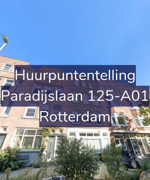 Foto gevel Huurpuntentelling voor Paradijslaan 125-A01, Rotterdam