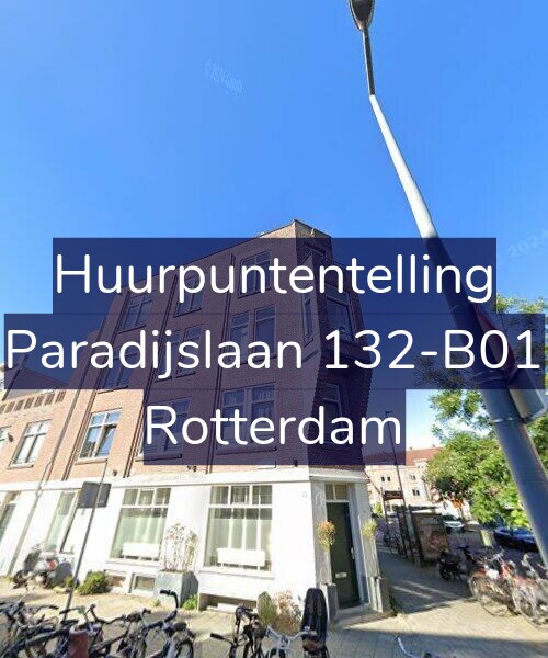 Foto gevel Huurpuntentelling voor Paradijslaan 132-B01, Rotterdam