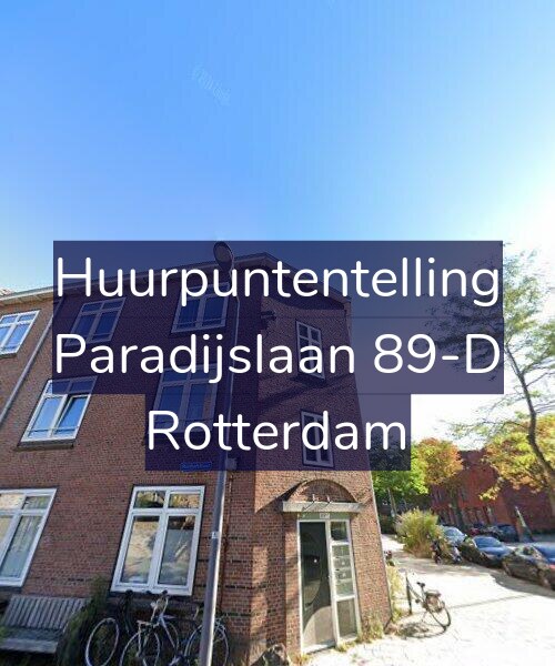 Foto gevel Huurpuntentelling voor Paradijslaan 89-D, Rotterdam