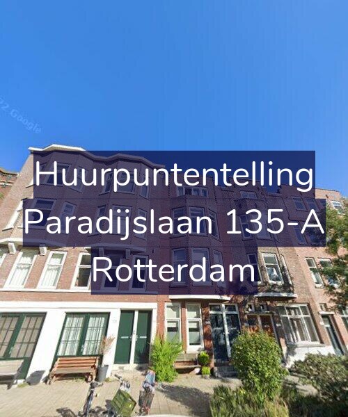 Foto gevel Huurpuntentelling voor Paradijslaan 135-A, Rotterdam