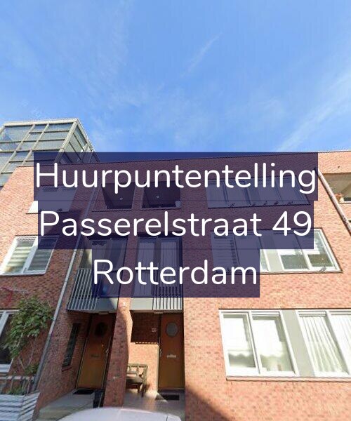 Foto gevel Huurpuntentelling voor Passerelstraat 49, Rotterdam