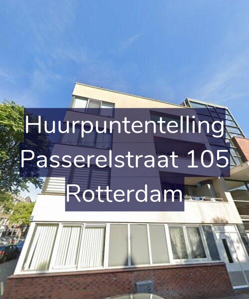 Foto gevel Huurpuntentelling voor Passerelstraat 105, Rotterdam