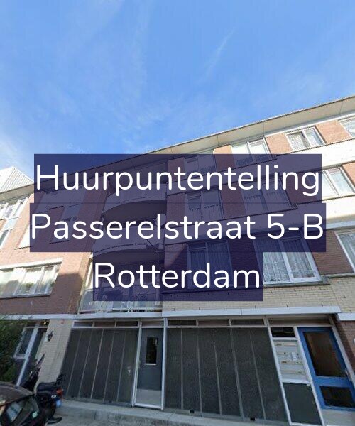 Foto gevel Huurpuntentelling voor Passerelstraat 5-B, Rotterdam