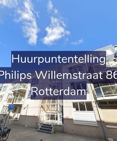 Foto gevel Huurpuntentelling voor Philips Willemstraat 86, Rotterdam