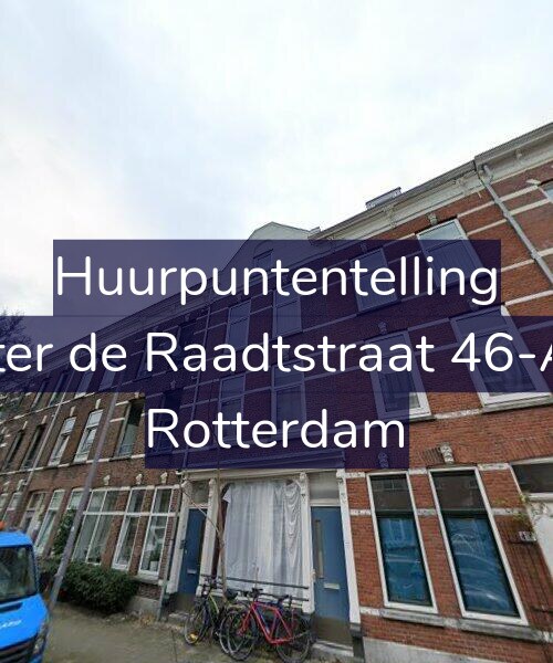 Foto gevel Huurpuntentelling voor Pieter de Raadtstraat 46-A01, Rotterdam