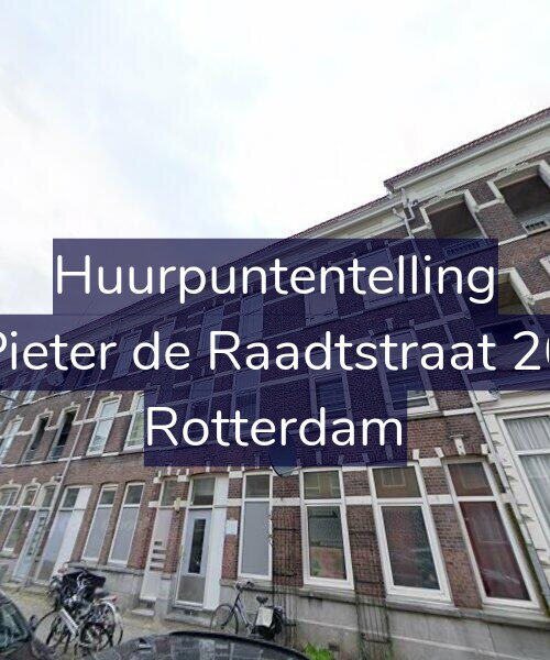 Foto gevel Huurpuntentelling voor Pieter de Raadtstraat 20, Rotterdam