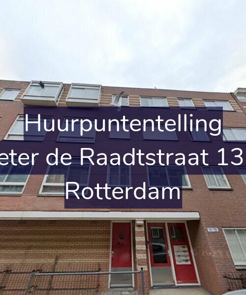 Foto gevel Huurpuntentelling voor Pieter de Raadtstraat 13-B, Rotterdam