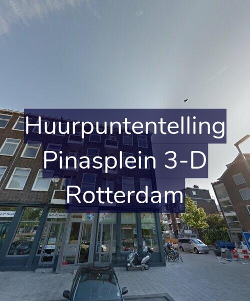 Foto gevel Huurpuntentelling voor Pinasplein 3-D, Rotterdam