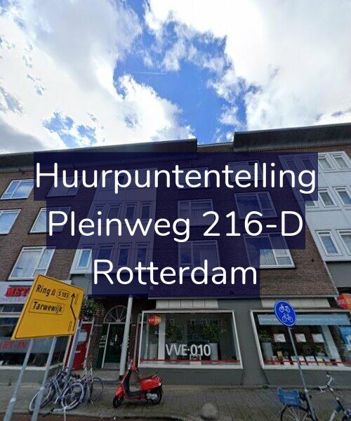 Foto gevel Huurpuntentelling voor Pleinweg 216-D, Rotterdam