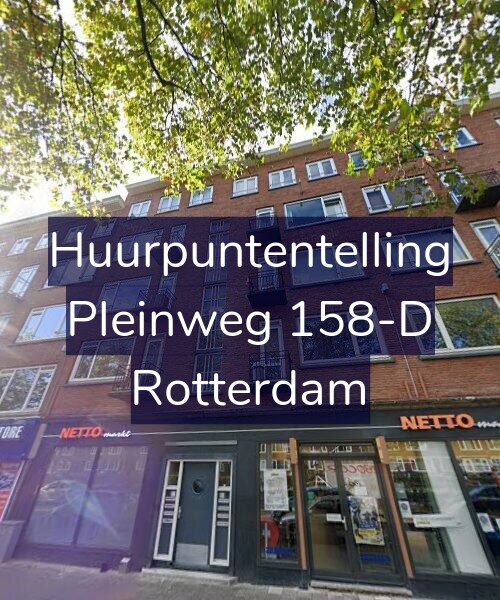 Foto gevel Huurpuntentelling voor Pleinweg 158-D, Rotterdam