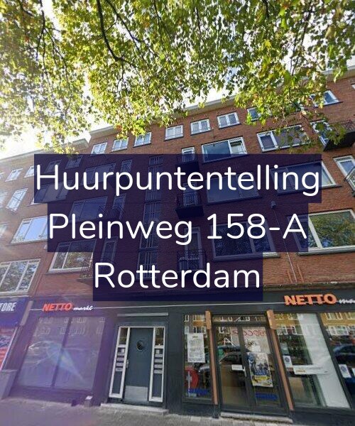 Foto gevel Huurpuntentelling voor Pleinweg 158-A, Rotterdam