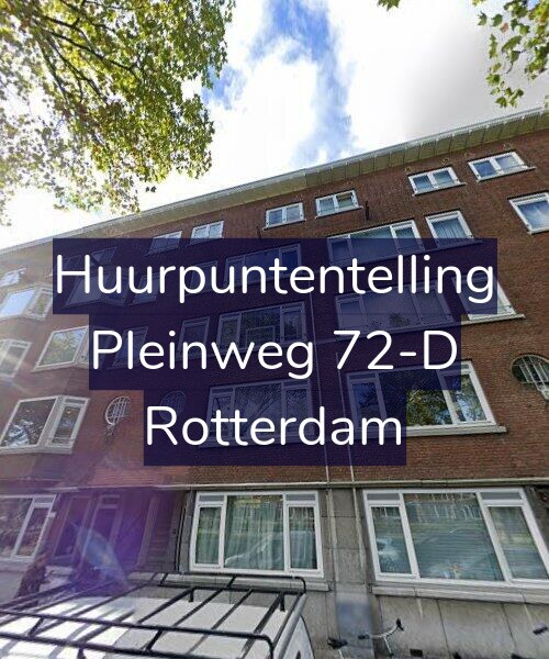 Foto gevel Huurpuntentelling voor Pleinweg 72-D, Rotterdam