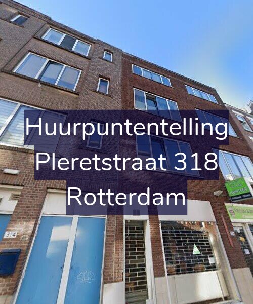 Foto gevel Huurpuntentelling voor Pleretstraat 318, Rotterdam