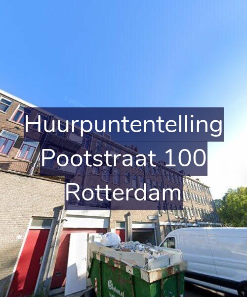 Foto gevel Huurpuntentelling voor Pootstraat 100, Rotterdam