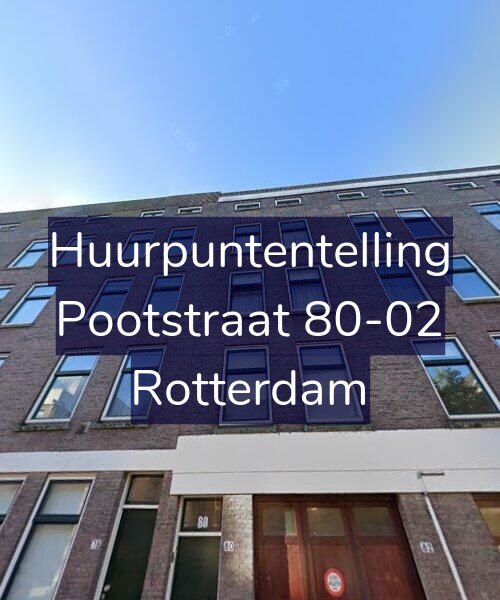Foto gevel Huurpuntentelling voor Pootstraat 80-02, Rotterdam