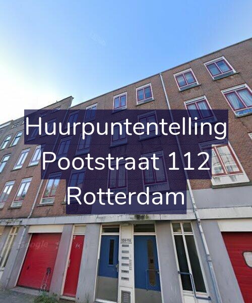 Foto gevel Huurpuntentelling voor Pootstraat 112, Rotterdam